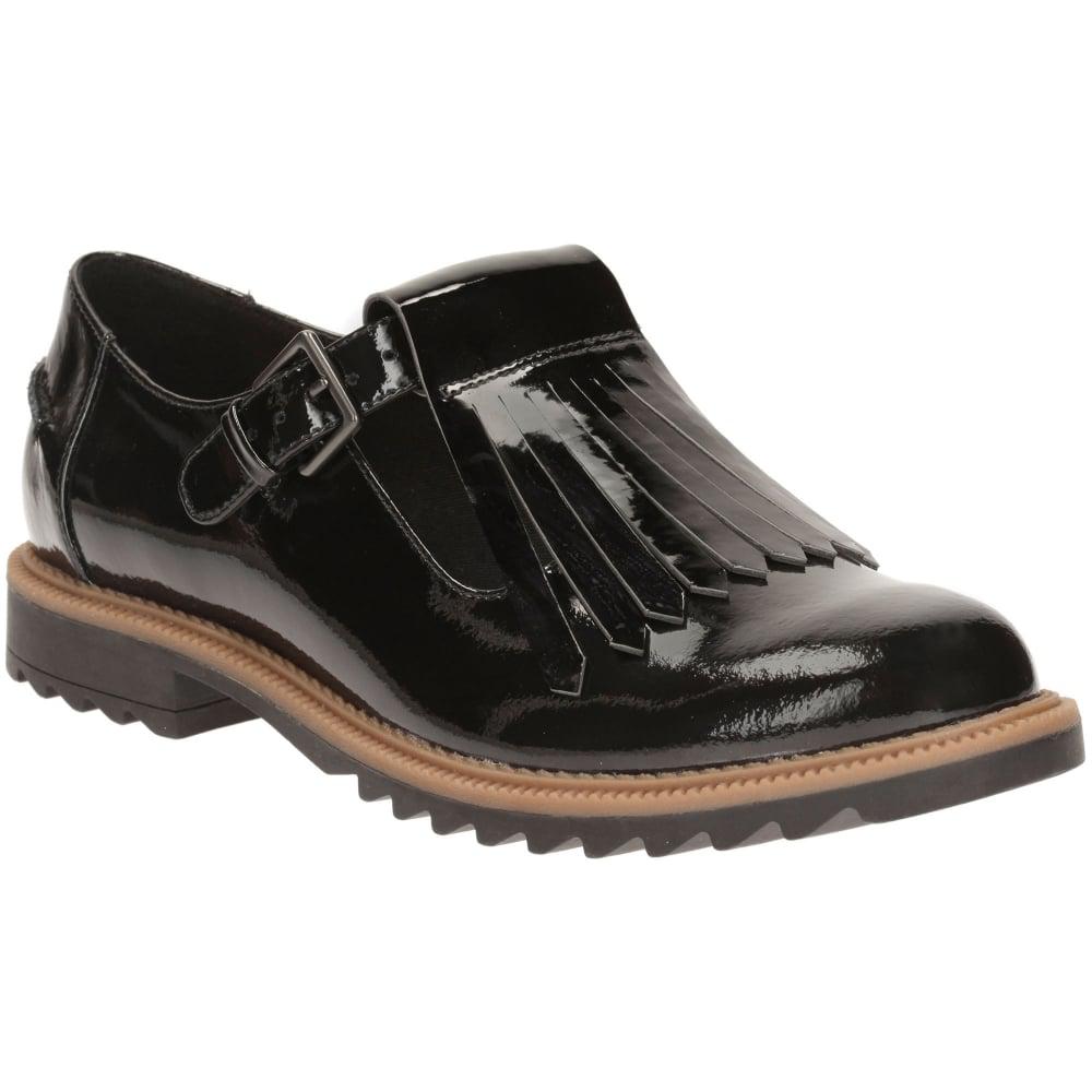 clarks t bar flat shoes