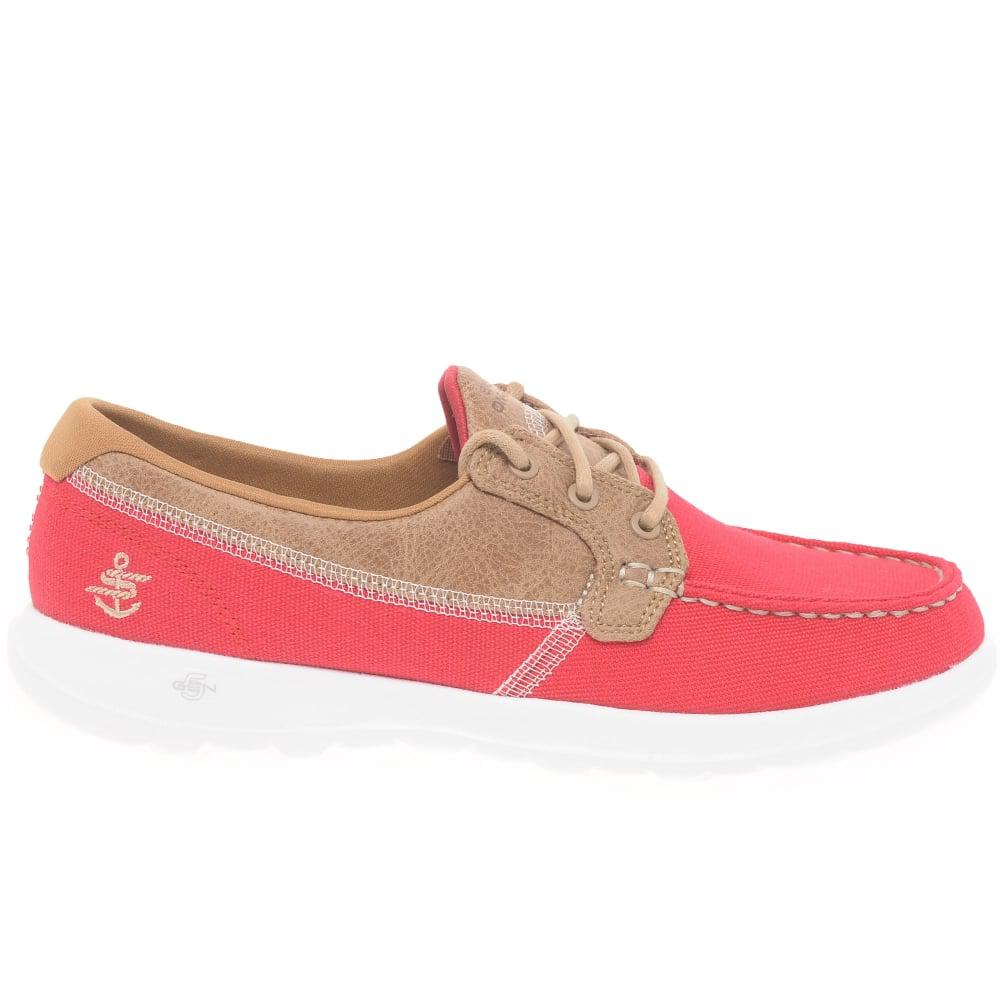 skechers go walk lite womens red