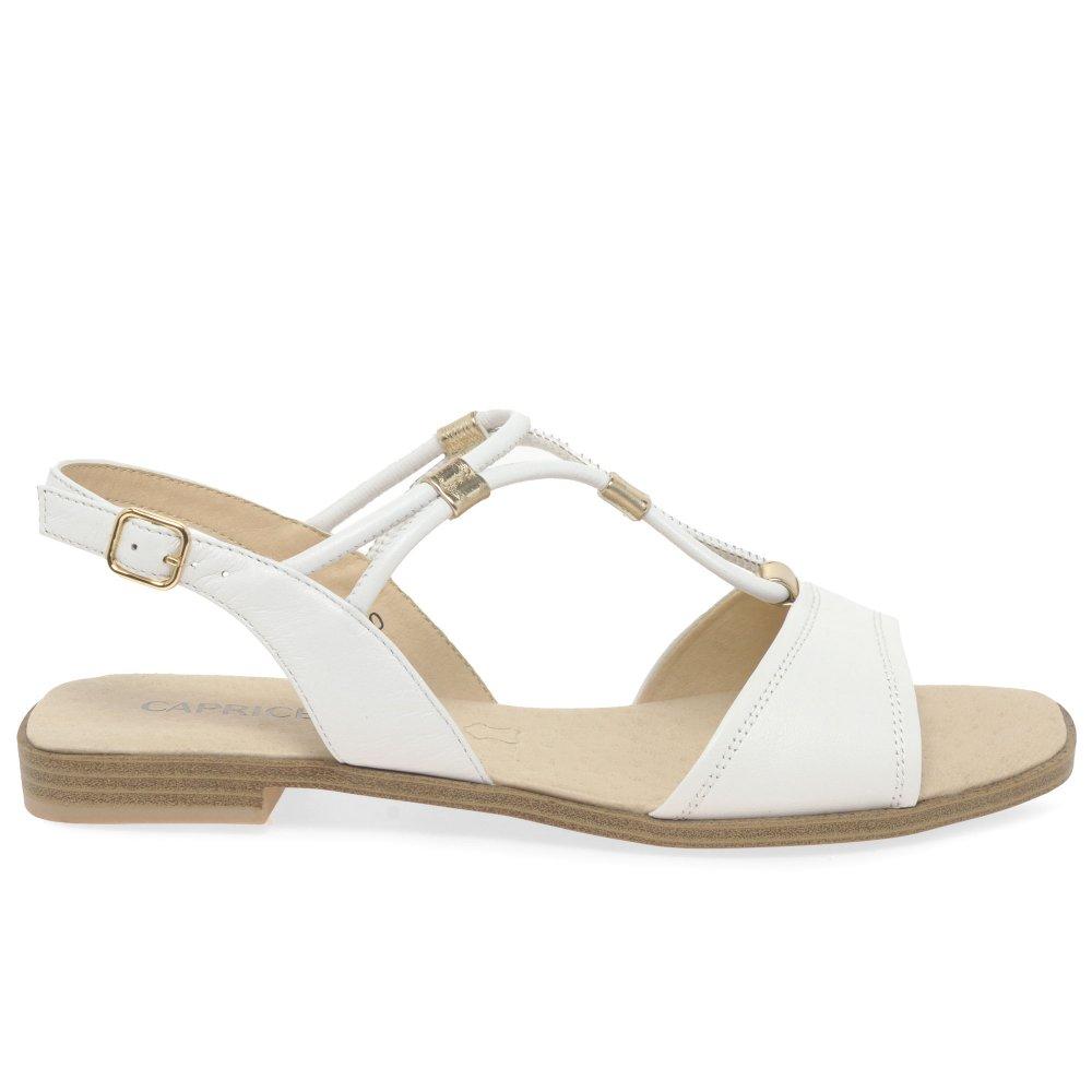 Caprice white deals sandals