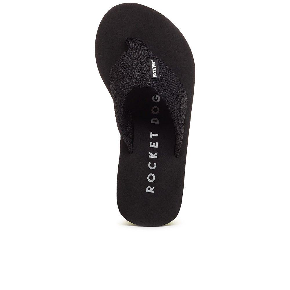 Black Wedge Sandals Rocket Dog Black Flip Flops Rocket Dog Crush
