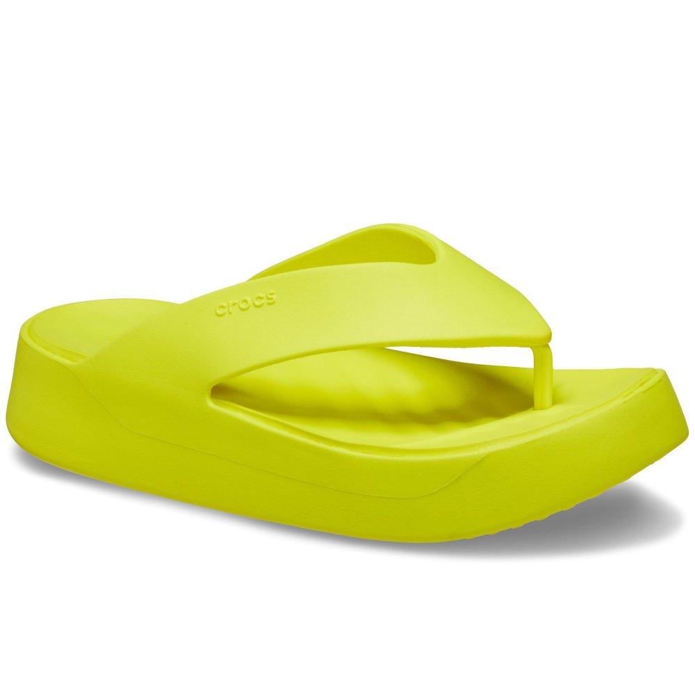 Crocs™ Getaway Platform Flip Sandals in Yellow Lyst UK
