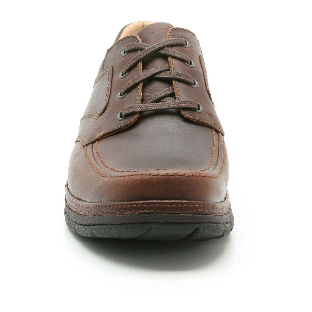 Clarks Leather Star Stride Wide Mens Casual Shoes in Brown for Men - Lyst