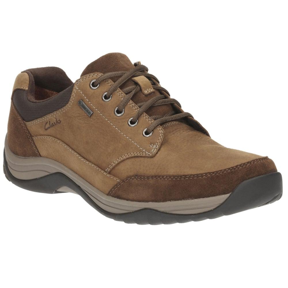 Clarks Leather Baystone Go Gtx Mens Wide Casual Shoes in Tobacco Nubuck  (Brown) for Men | Lyst UK