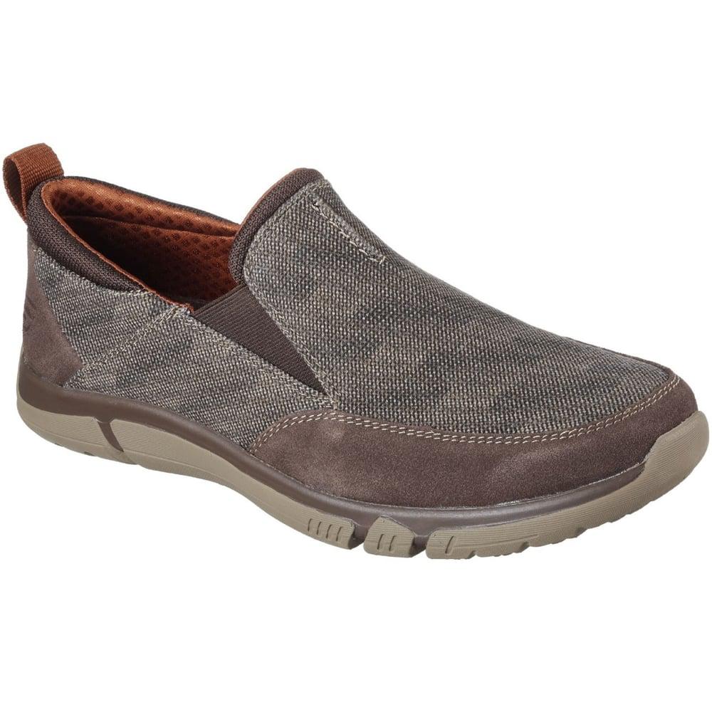 Lyst - Skechers Edmen Bronte Mens Slip-on Shoe in Brown for Men