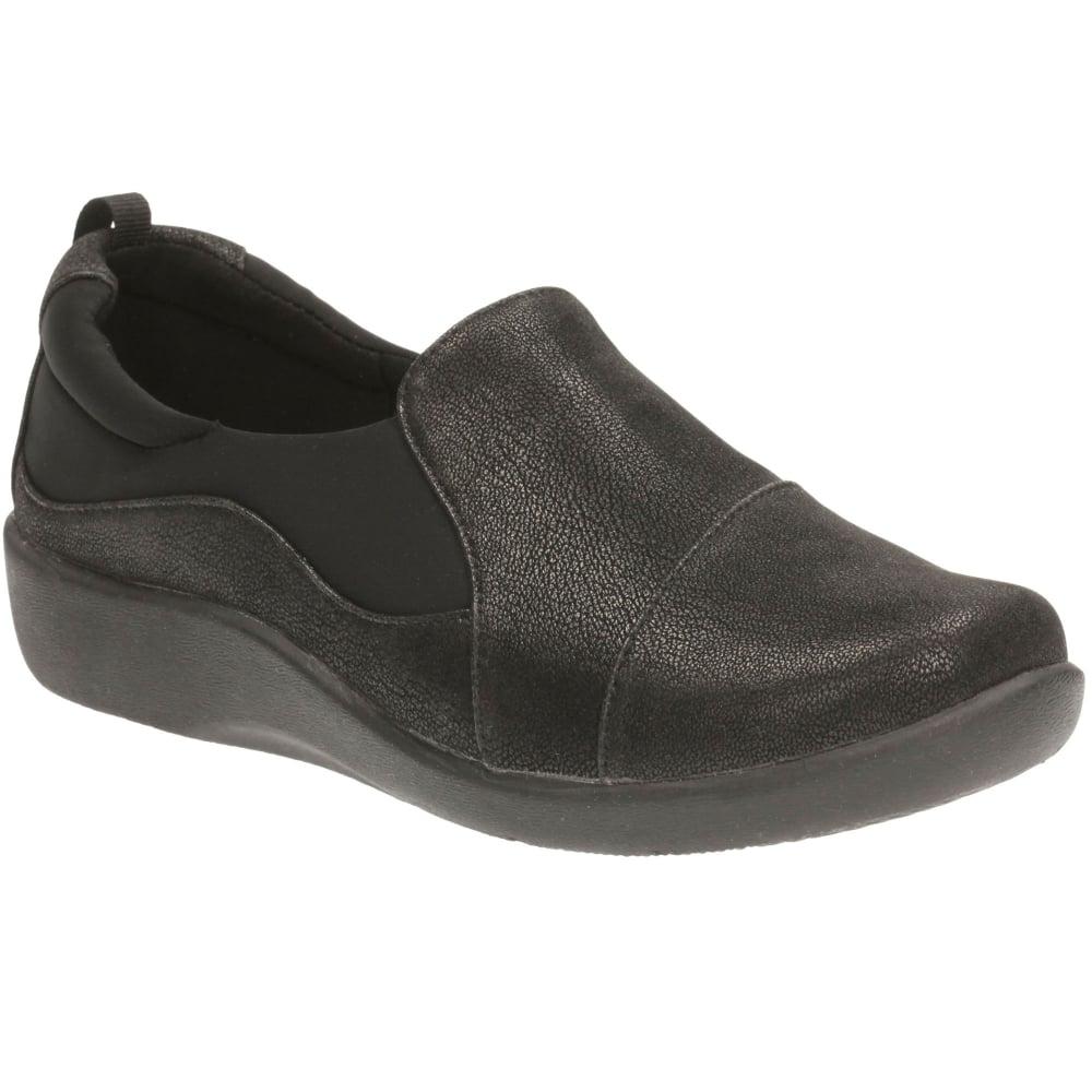 Clarks Sillian Paz Womens Wide Casual Shoe in Black Lyst