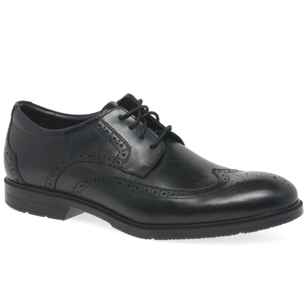 rockport marshall wingtip black
