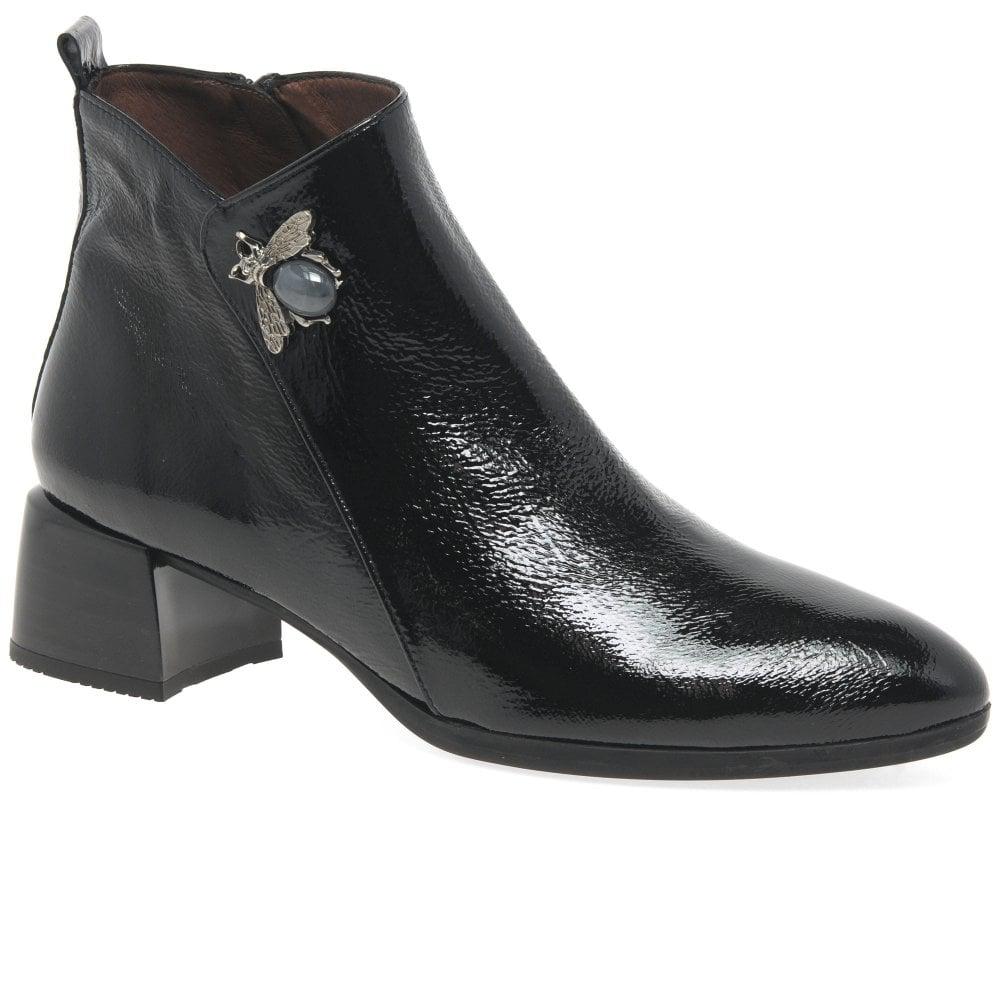 Hispanitas Ginger Womens Patent Leather Bee Ankle Boots in Black Patent  (Black) | Lyst Australia