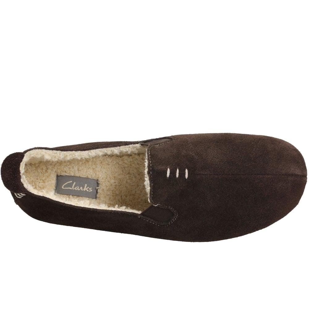 clarks slip on slippers