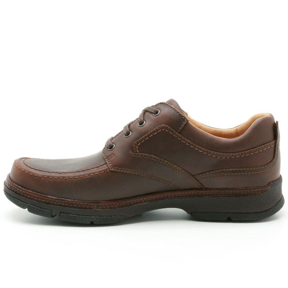 clarks brown leather star stride extra wide shoes