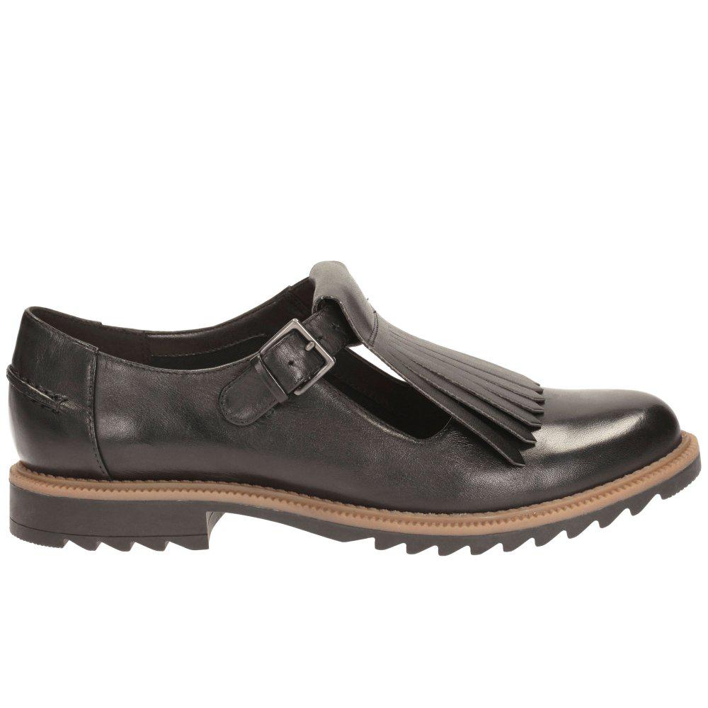 clarks griffin mia black leather