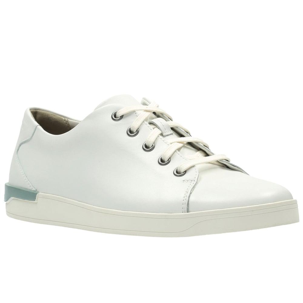 clarks white shoes men's