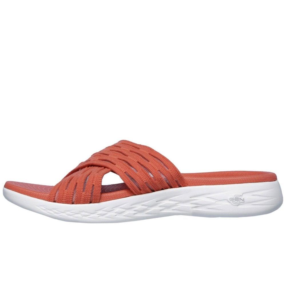 skechers on the go womens orange