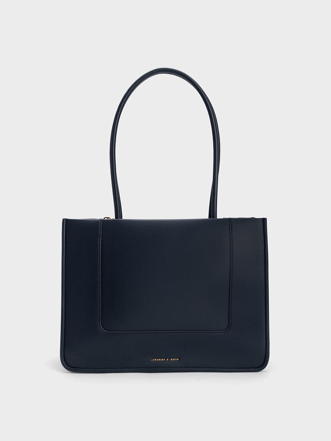Charles & Keith Daylla Tote Bag in Blue Lyst