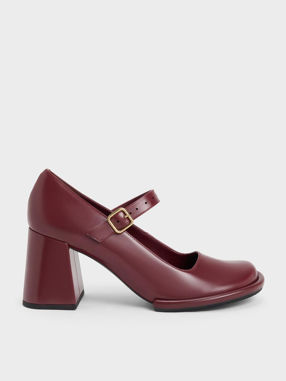 Charles & Keith Tubular Mary Jane Pumps in Purple | Lyst