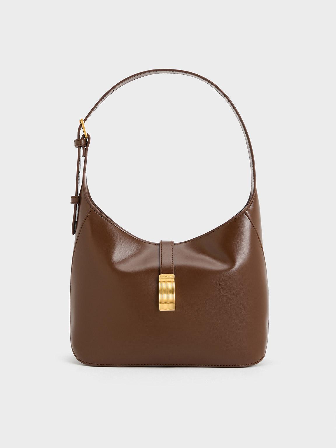 Charles And Keith Cesia Brown Bag Charles Keith Wisteria Belted