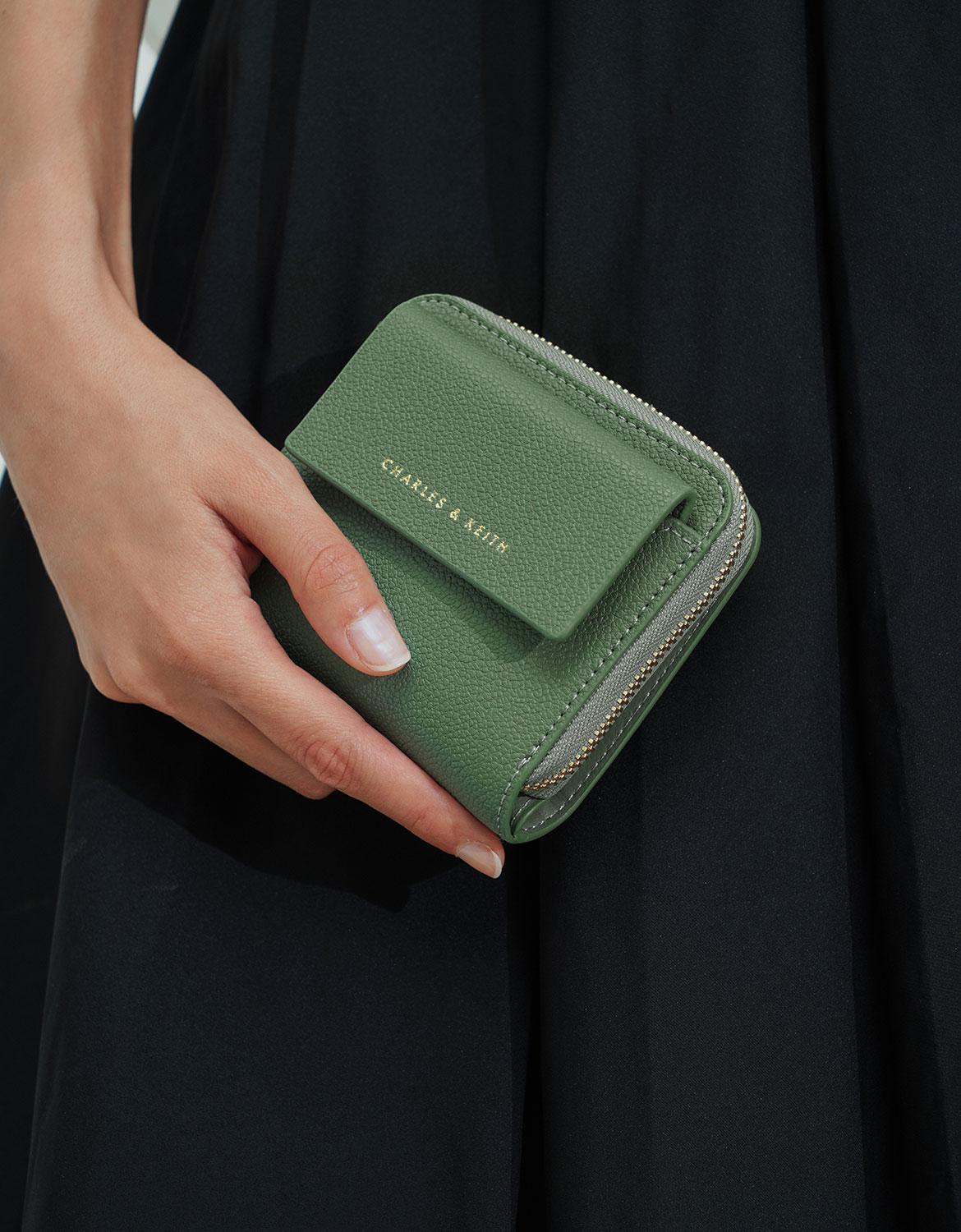 charles and keith green wallet