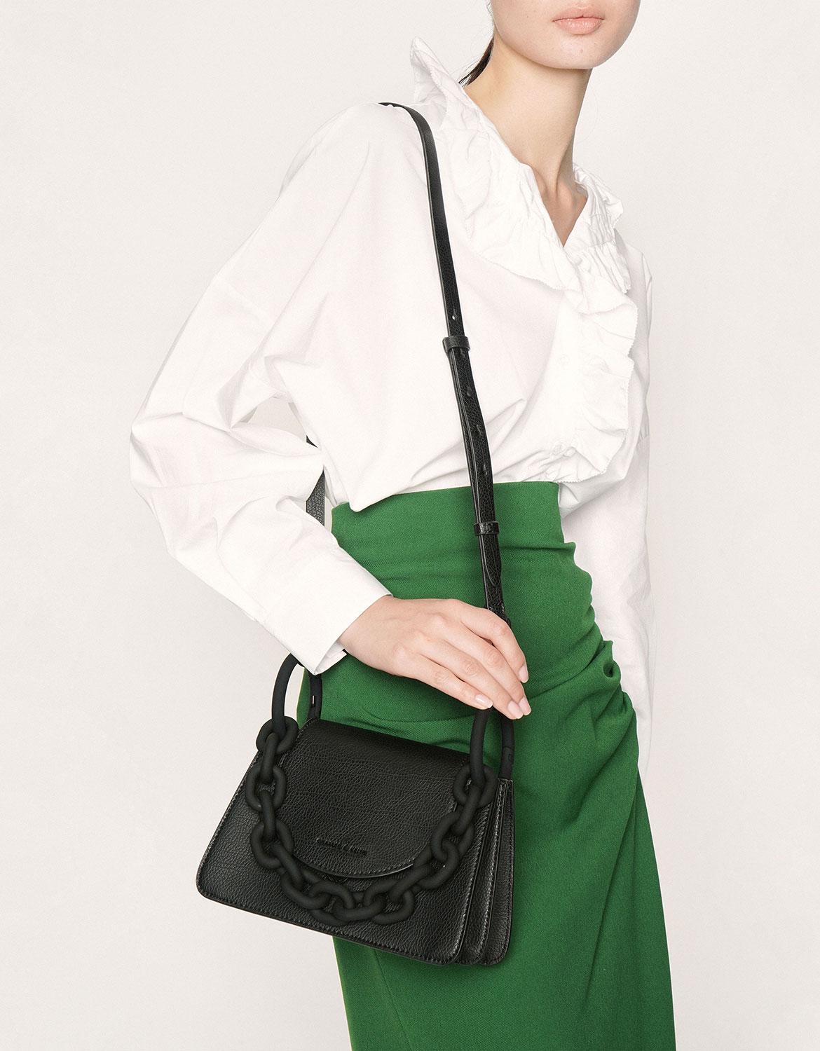 Charles & Keith Chain Shoulder Shoulder Bags