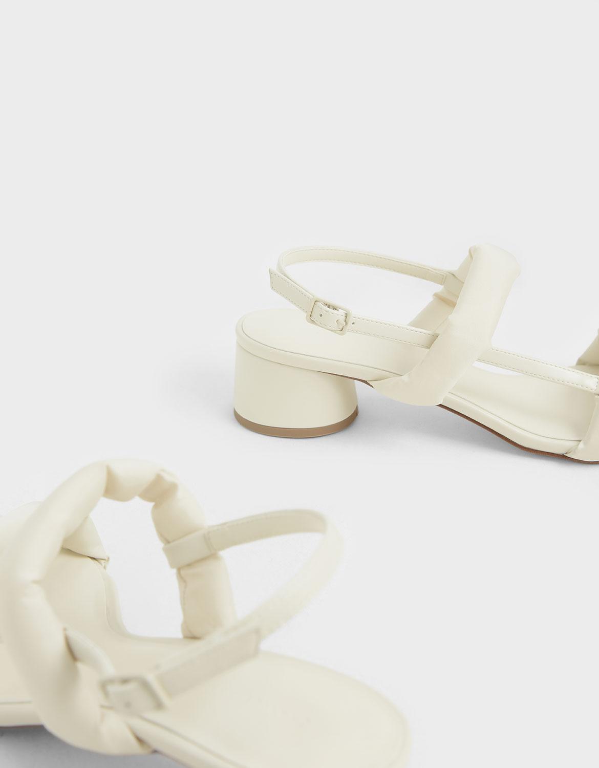 puffy strap sandals