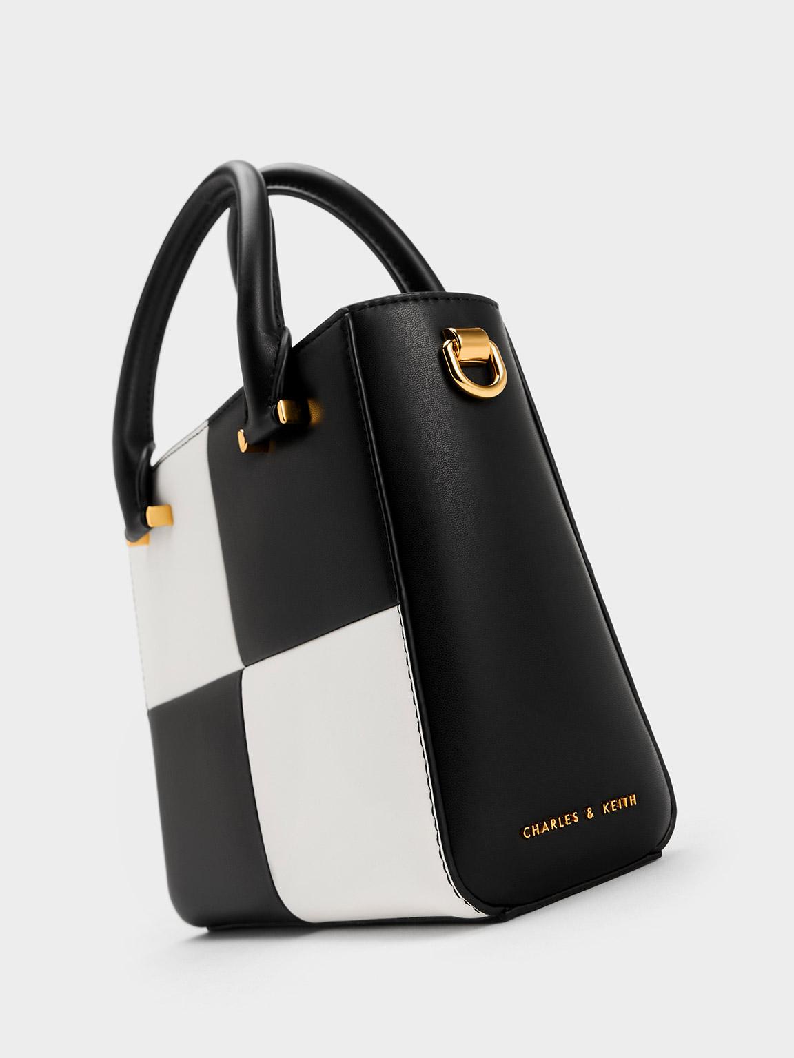 Black Asymmetrical Shoulder Bag - CHARLES & KEITH US