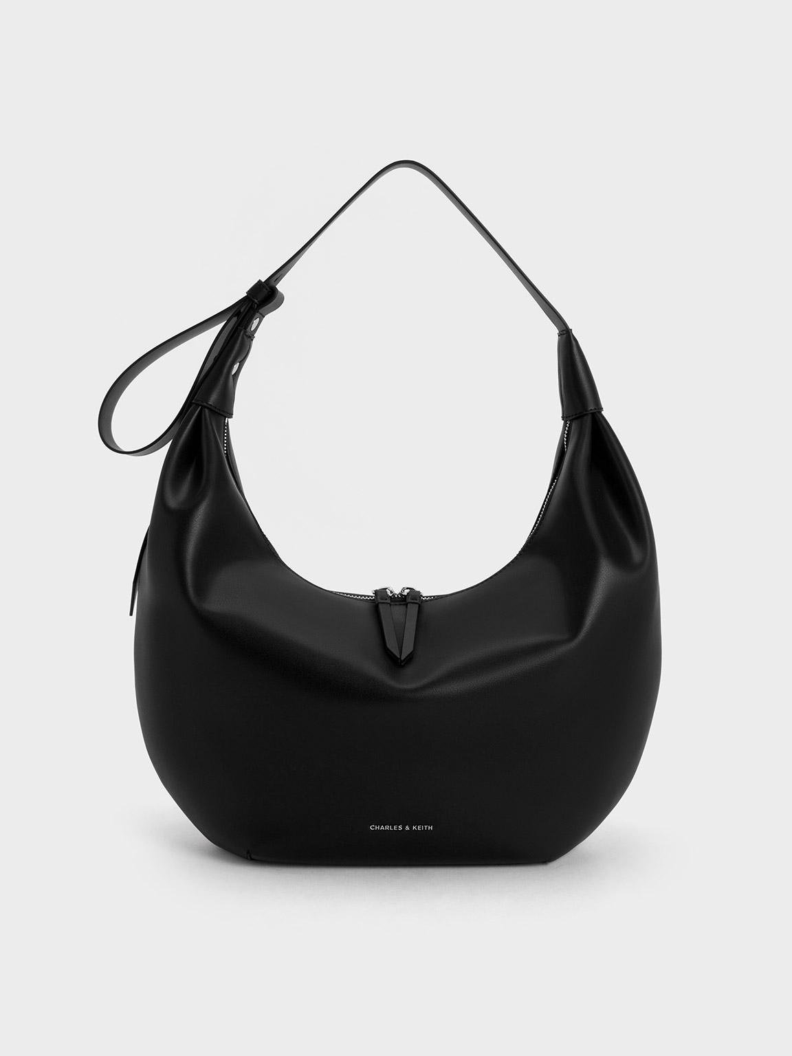 ★CHARLES&KEITH Bryna Curved Hobo Bag/送料込 Cream Bryna Curved Hobo Bag - CHARLES & KEITH AT