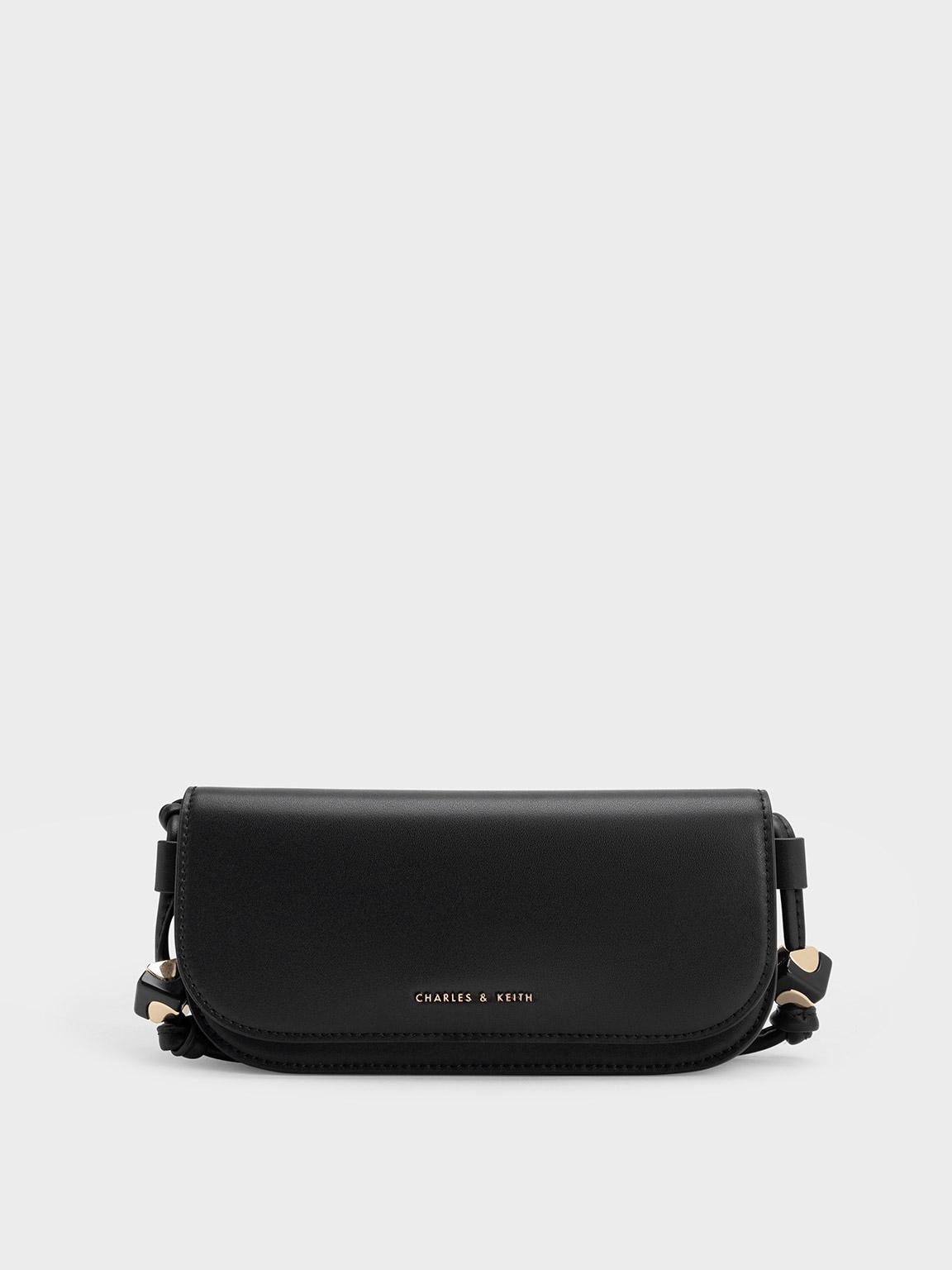 Charles & Keith Cube Knotted Elongated Crossbody Bag in Black Lyst