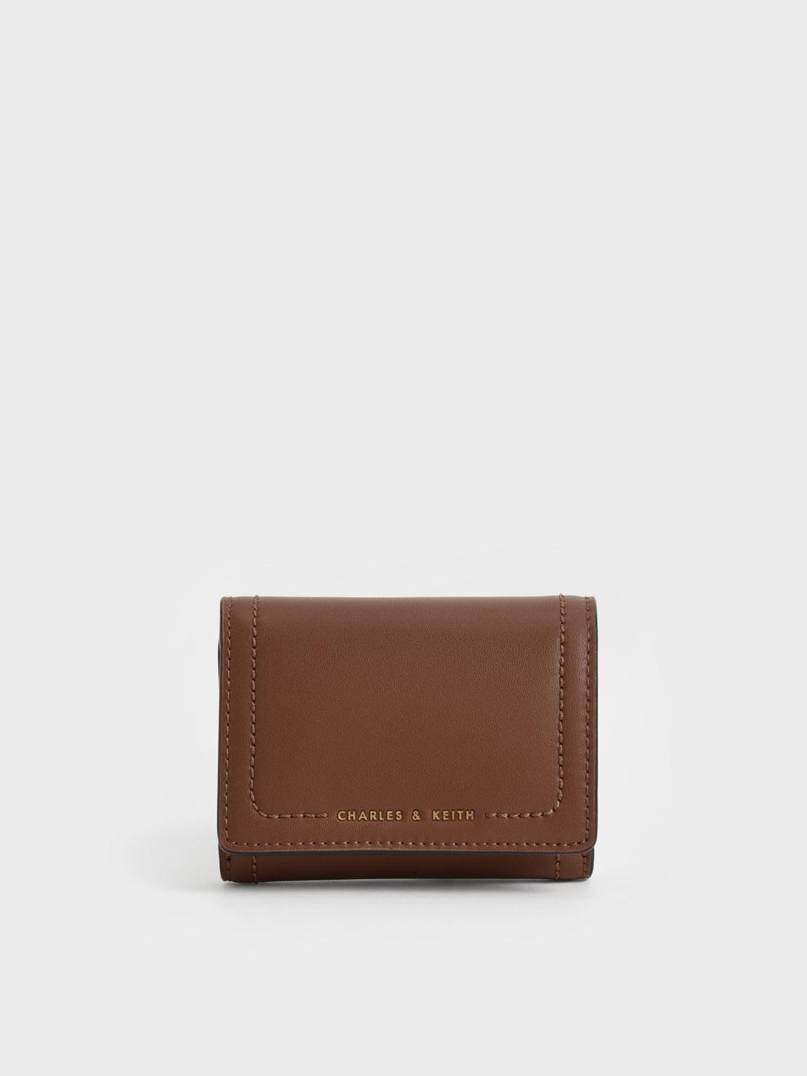 Black Este Quilted Belted Small Wallet - CHARLES & KEITH US