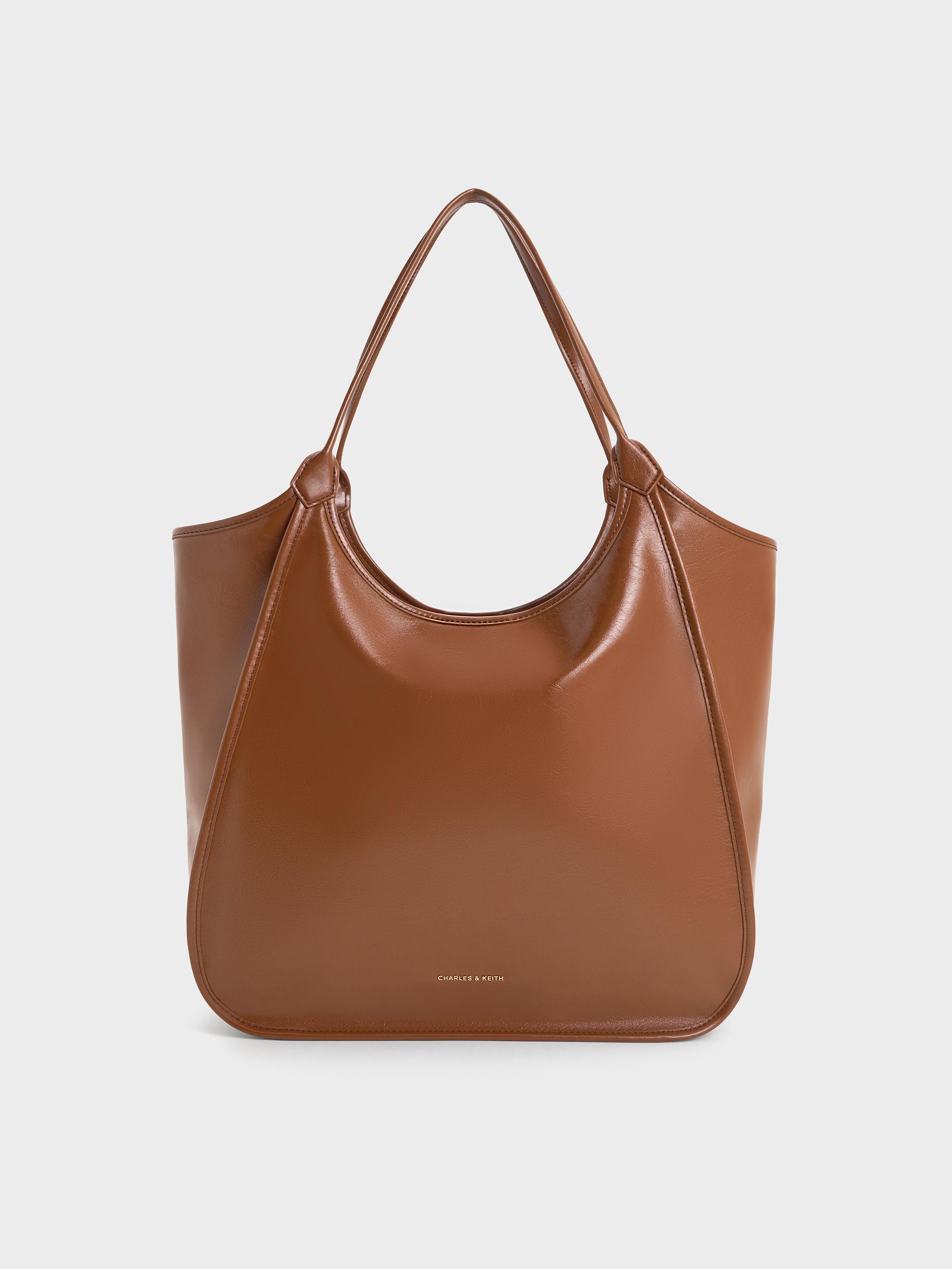 ★CHARLES&KEITH Cesia llic Accent Tote Bag/送料込 Black Cesia Metallic Accent Tote Bag - CHARLES & KEITH ID
