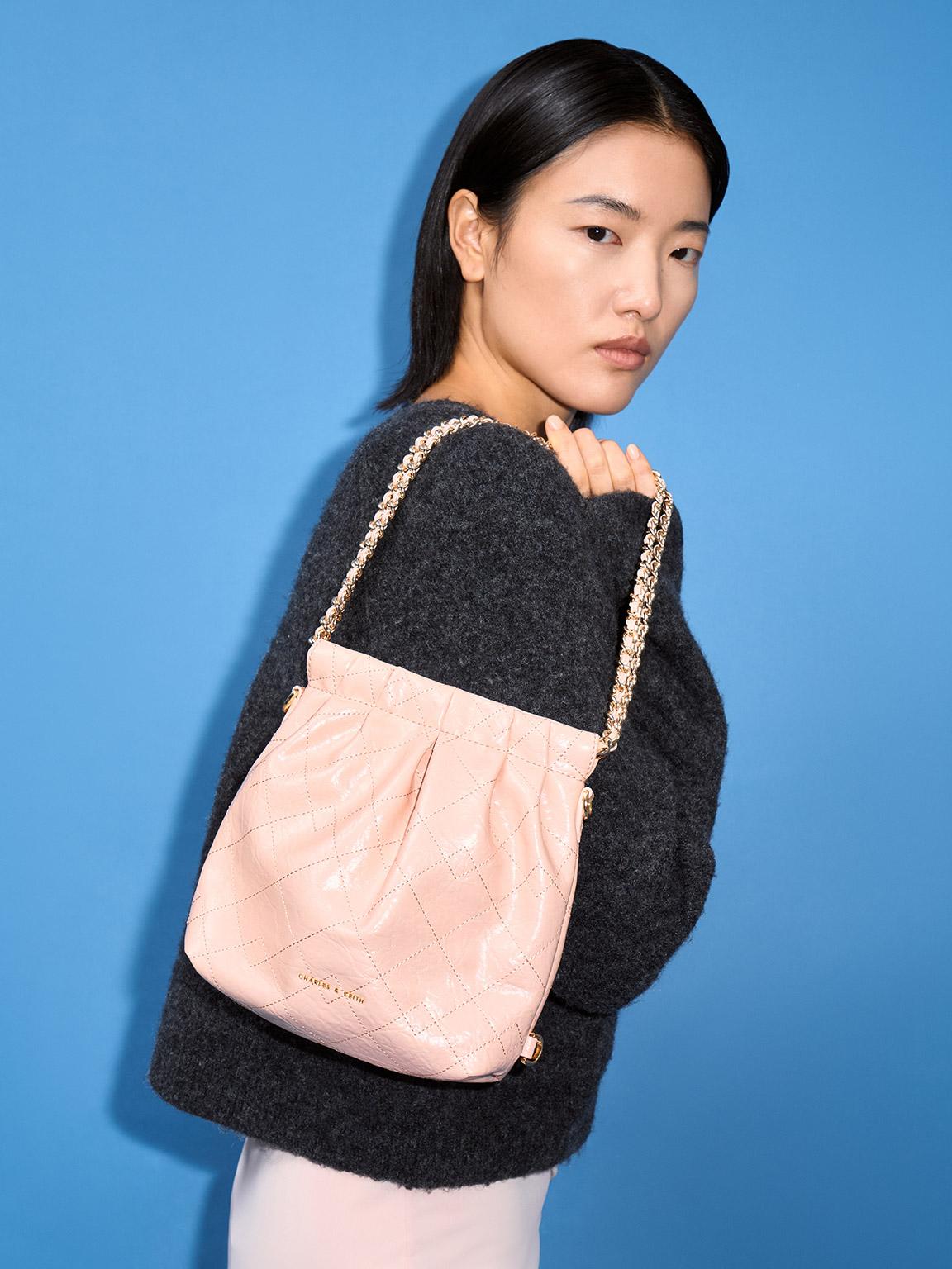 Hobo Bag Charles And Keith New Collection Bags Pink Charles And
