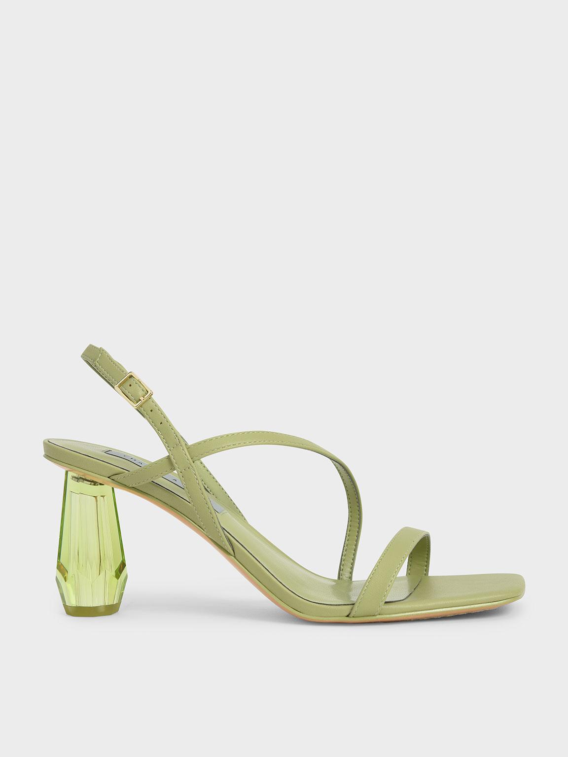 Charles & Keith Women's Cylindrical Heel Sandals