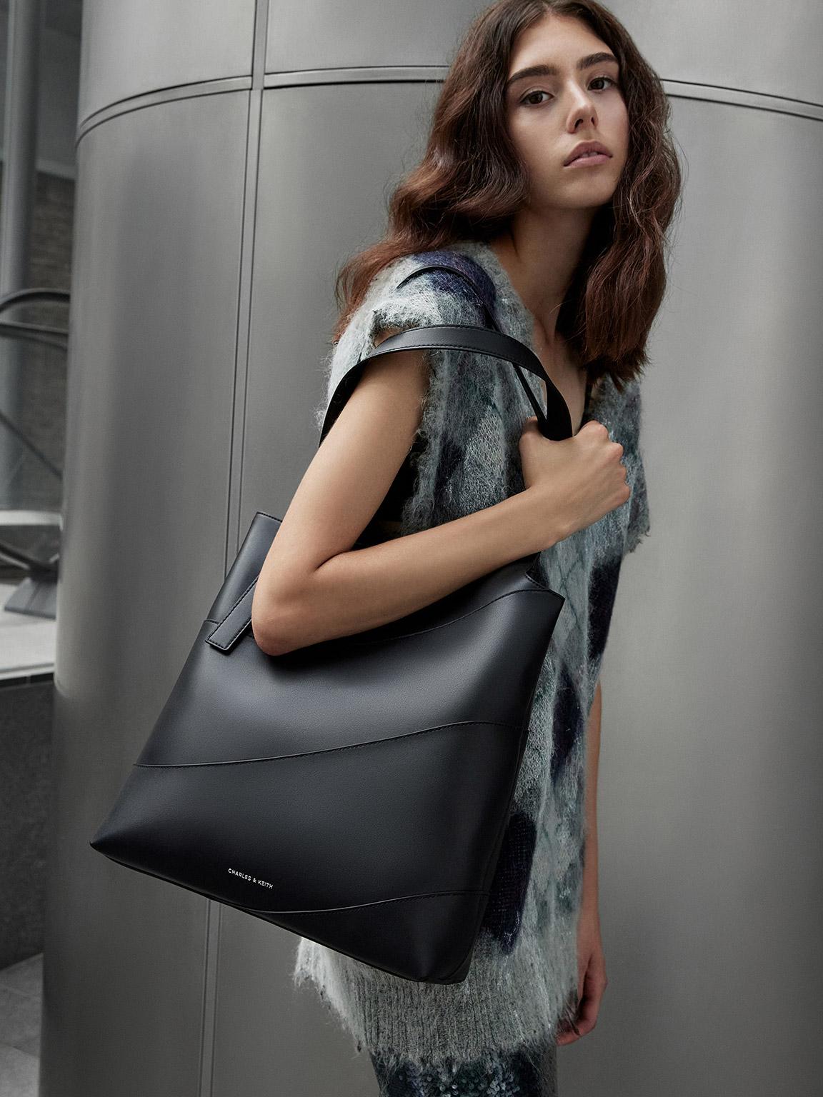 Charles Keith Trin Tote Bag in Black Lyst UK