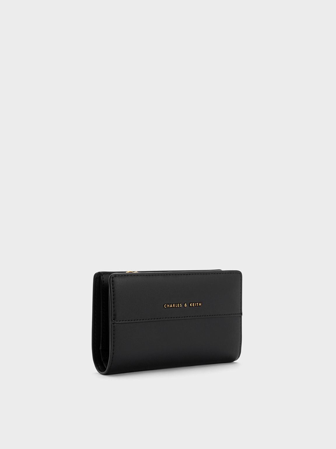 Buy Charles & Keith Logo Detail Wallet In Black