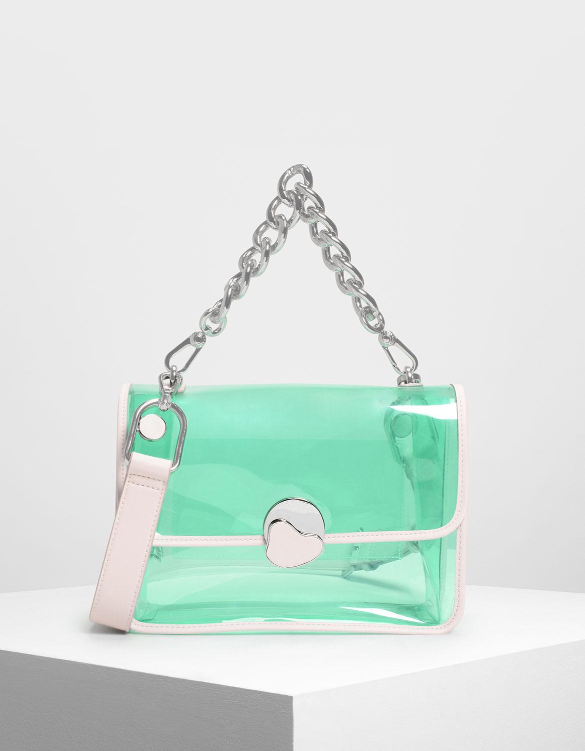 Charles and keith clear bag sale