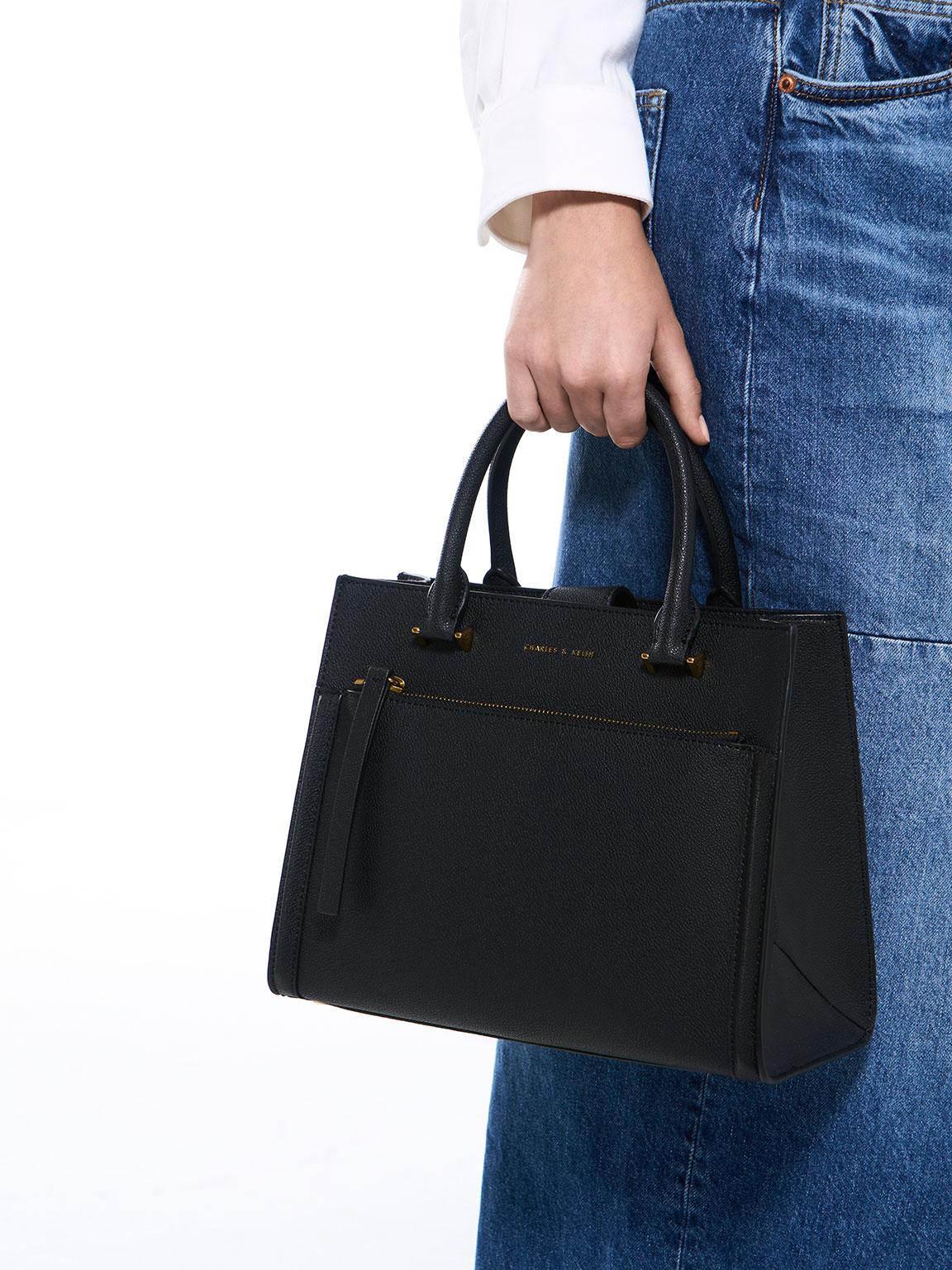 Charles and keith hotsell structured tote bag