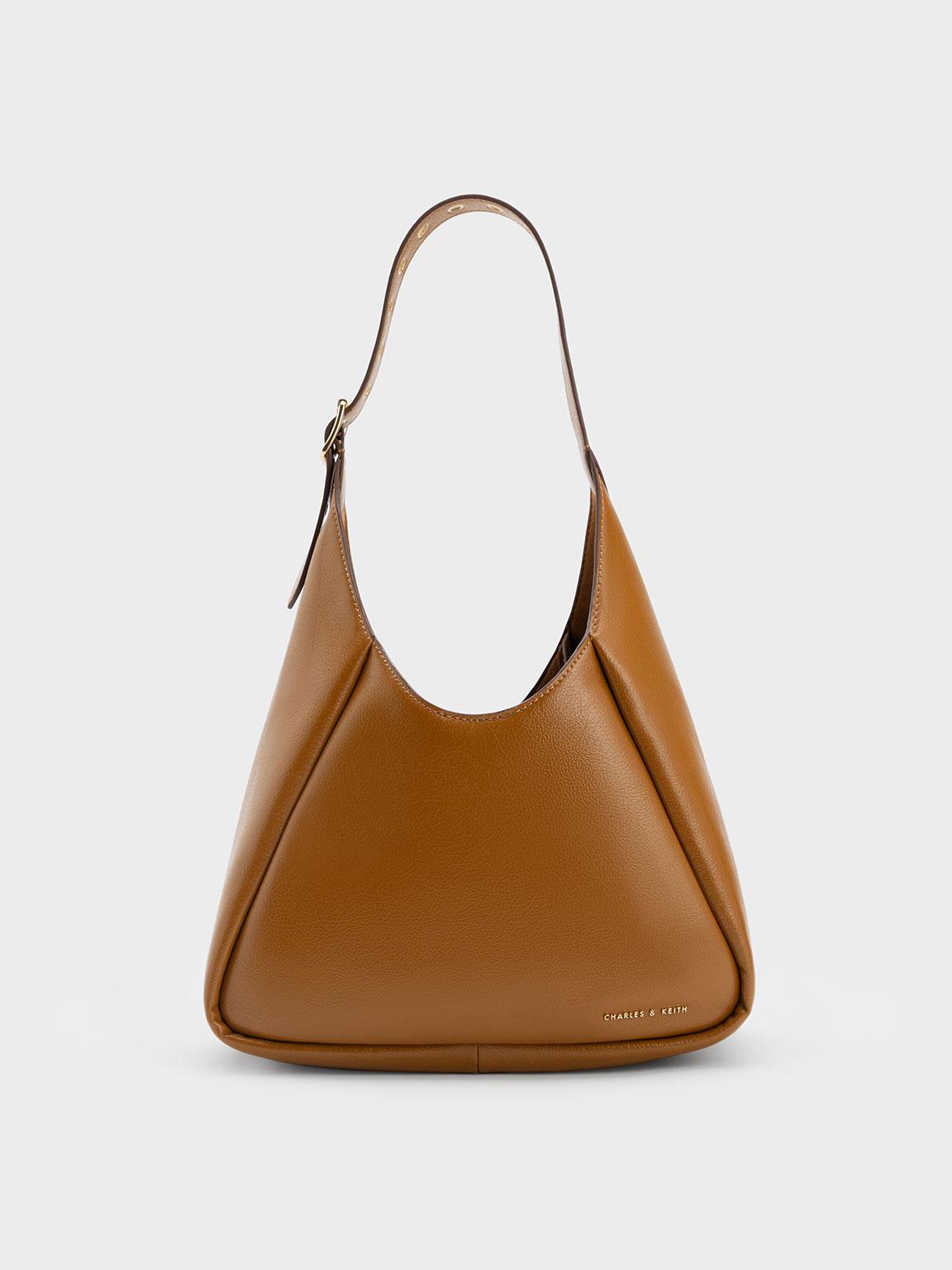 Charles & Keith Buzz Hobo Bag in Brown Lyst