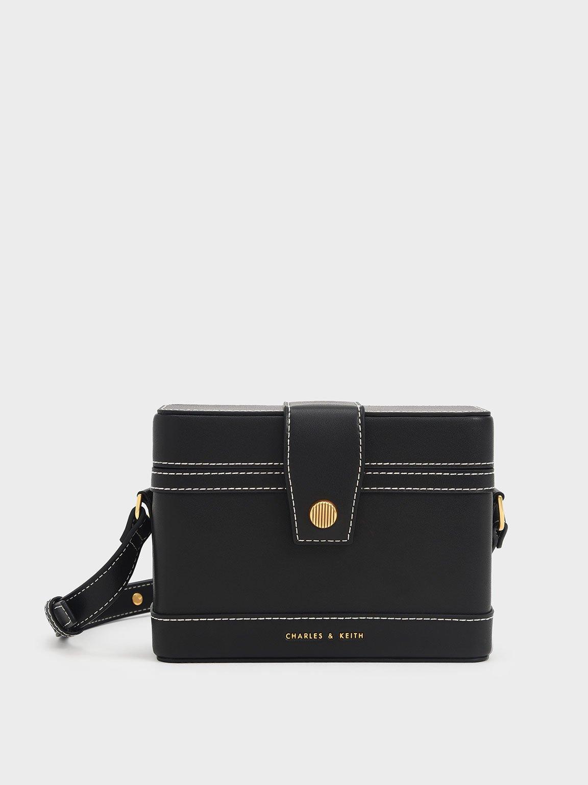 Charles & Keith Bronte Boxy Crossbody Bag in Black Lyst