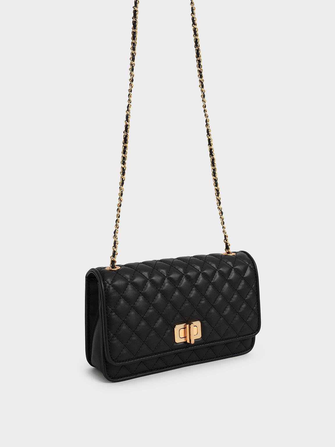 quilted clutch charles and keith