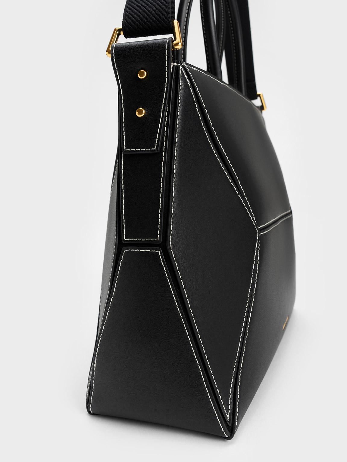 Charles & Keith Women's Nasrin Geometric Shoulder Bag