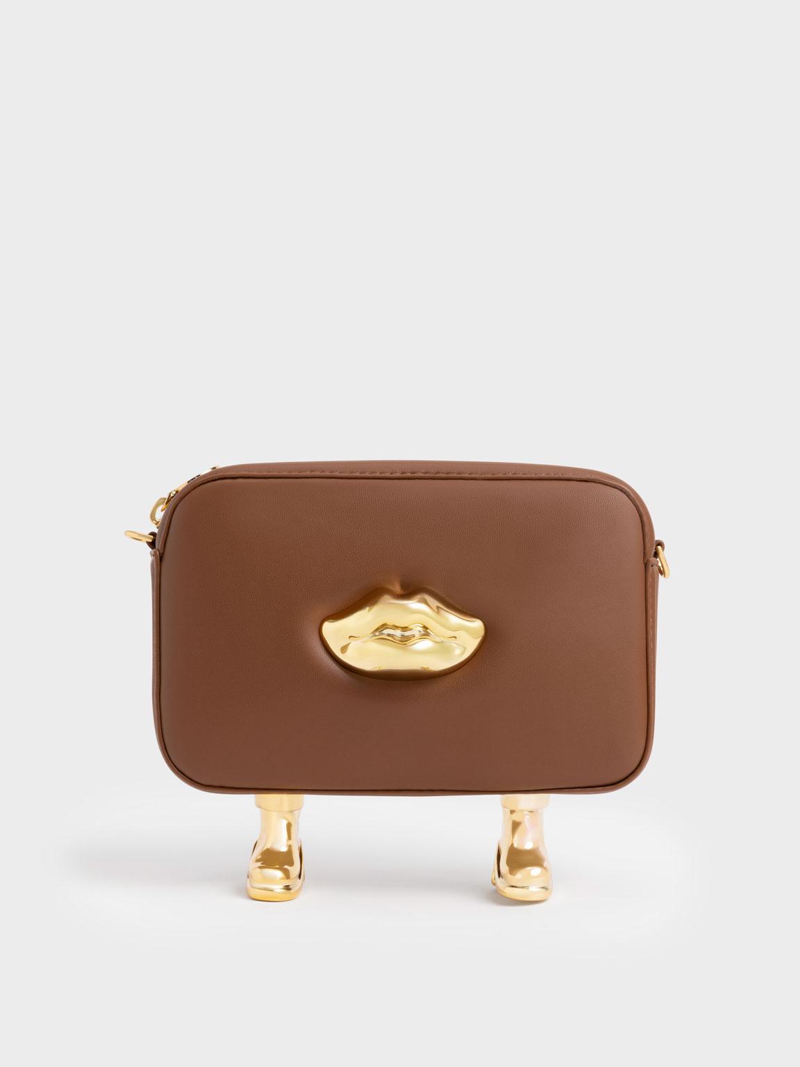 Elie Calliope bag in brown leather - Caroline De Marchi