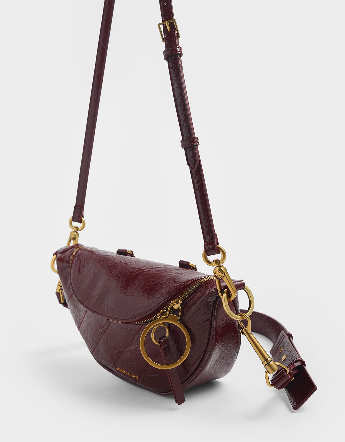 Half circle crossbody bag sale