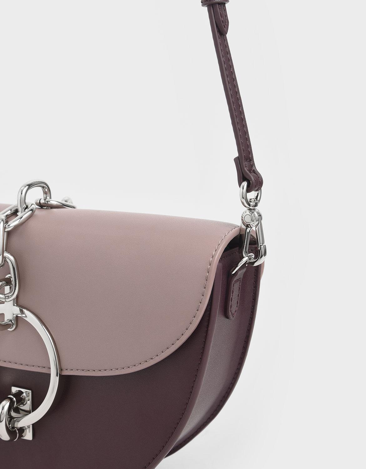 Charles & Keith Halfmoon Bracelet Bag in Mauve (Purple) Lyst