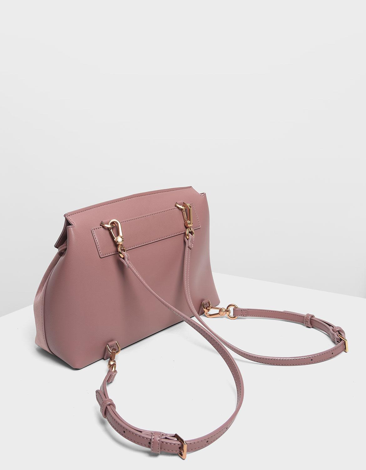 charles and keith front flap backpack