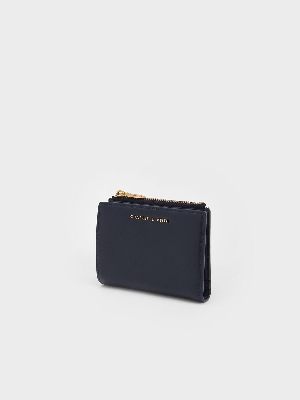 top zip mini wallet