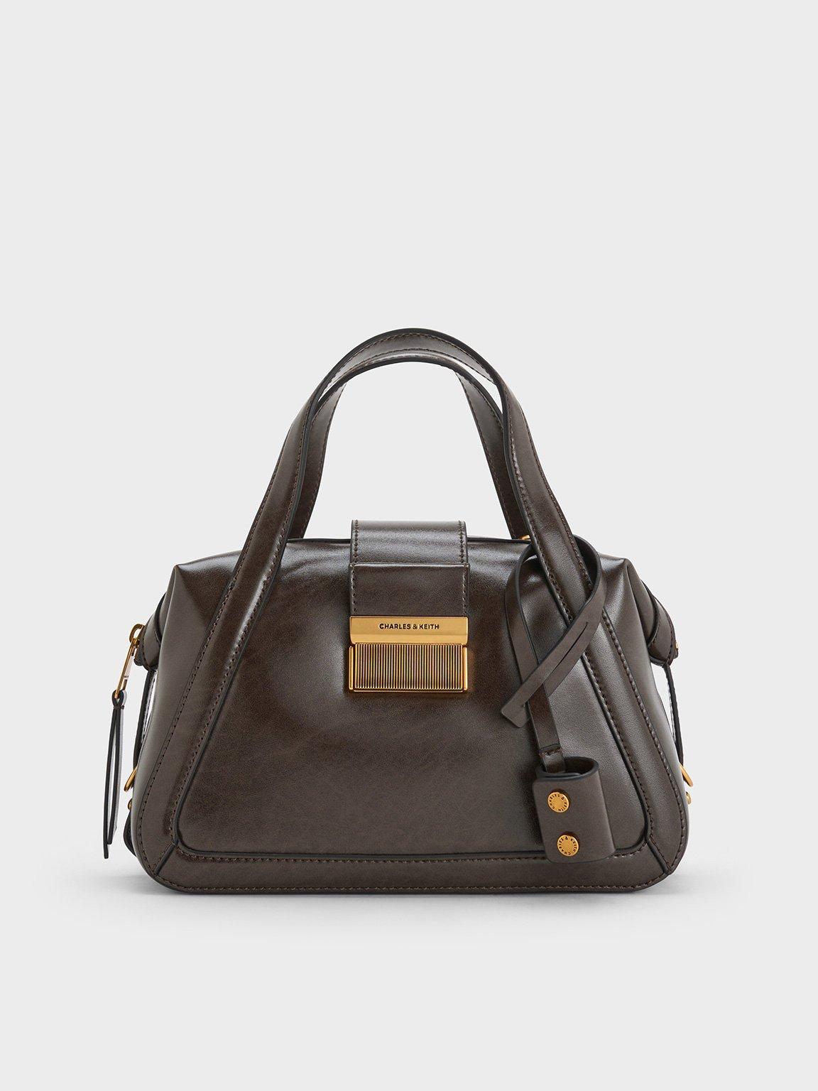 Charles Keith Charlot Bowling Bag in Black Lyst