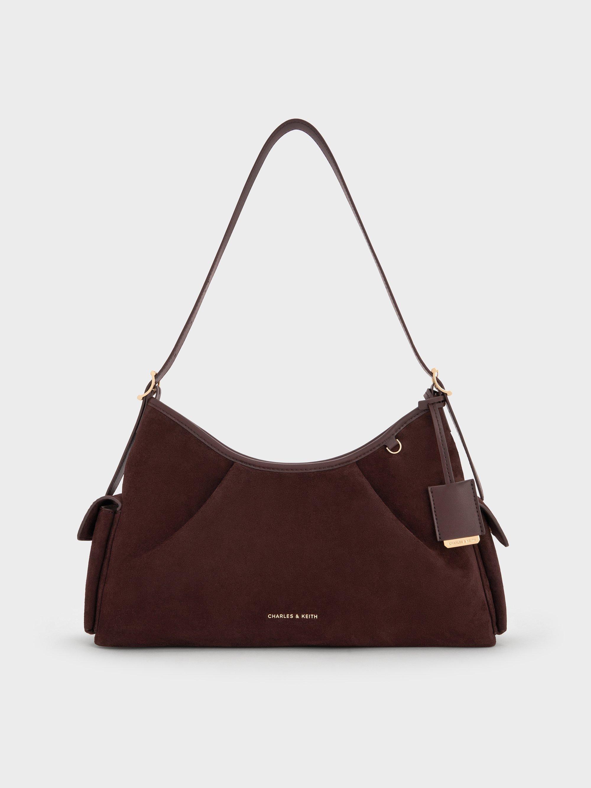 Asymmetrical Shoulder Charles And Keith Side Bag Black 