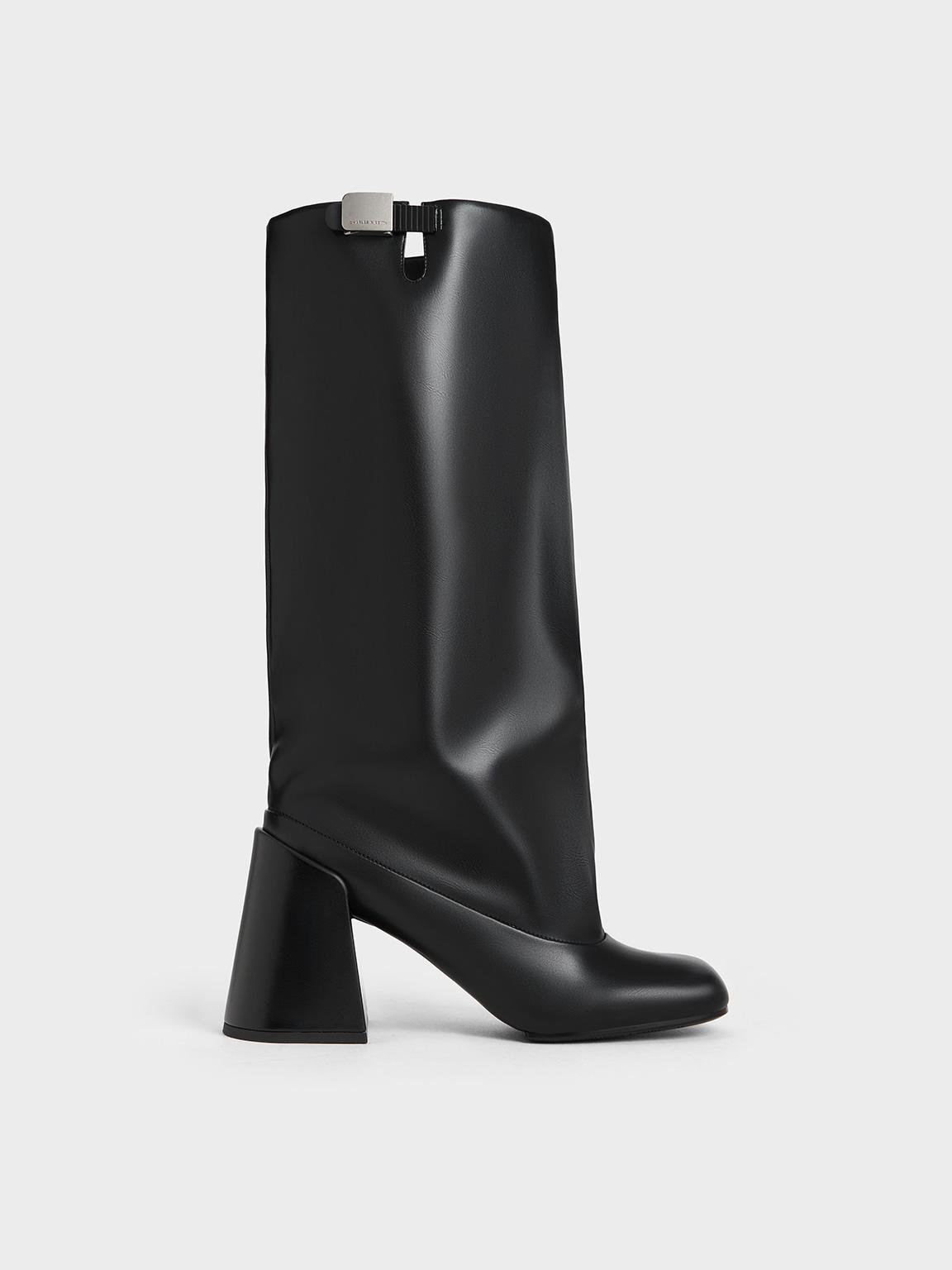 Charles Keith Robbie Platform Knee-high Boots in Black Lyst UK