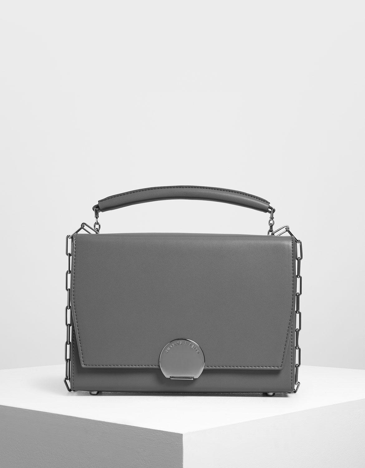 charles and keith grey bag
