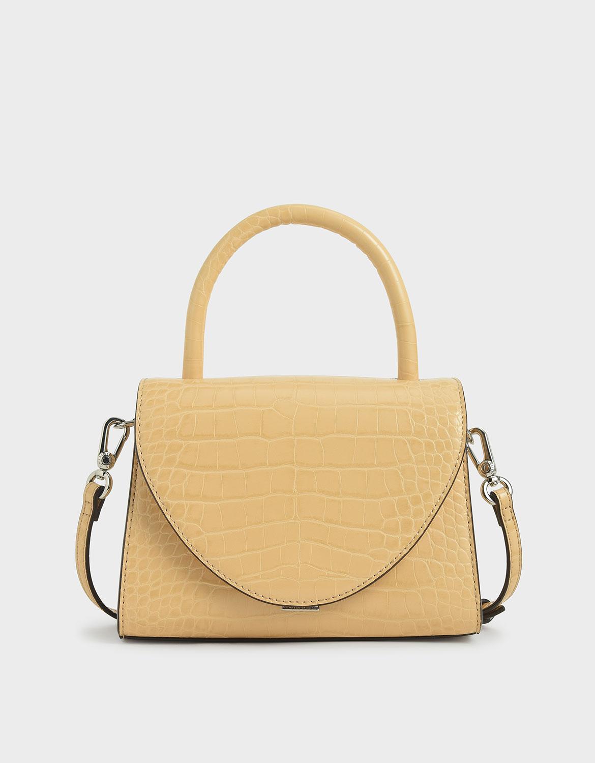 charles and keith yellow bag