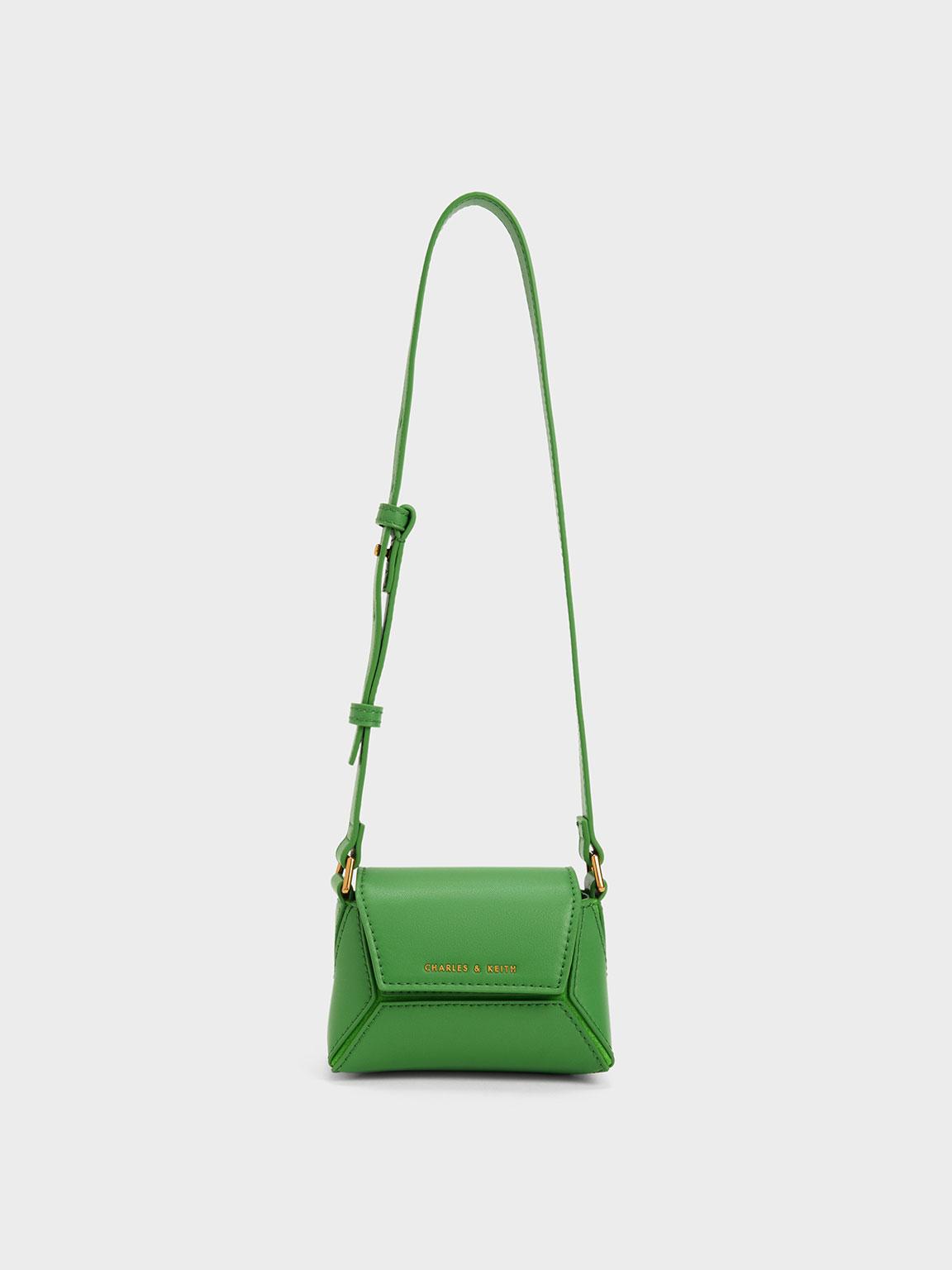 Charles & Keith Nasrin Geometric Mini Bag in Green | Lyst
