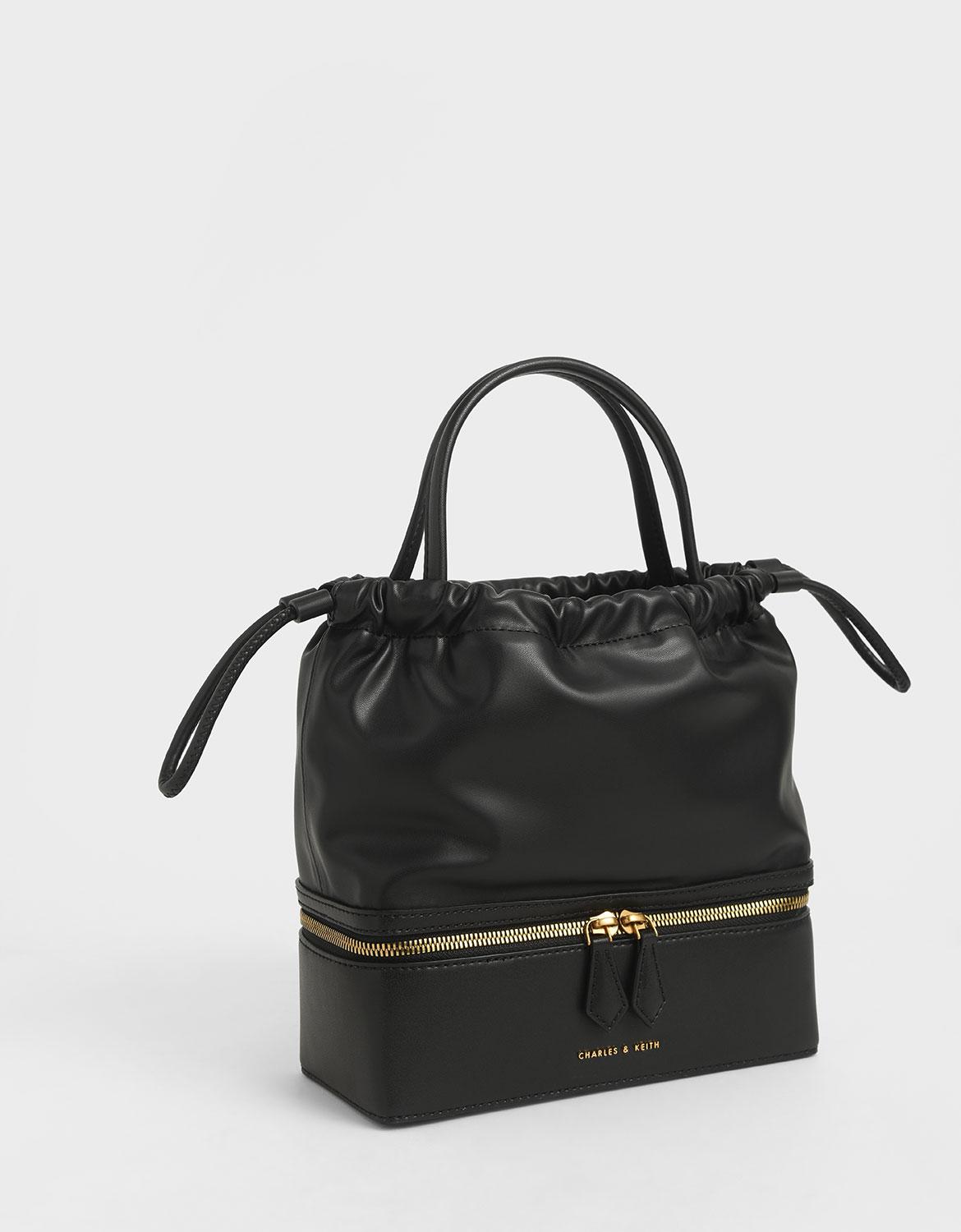 charles and keith black handbag