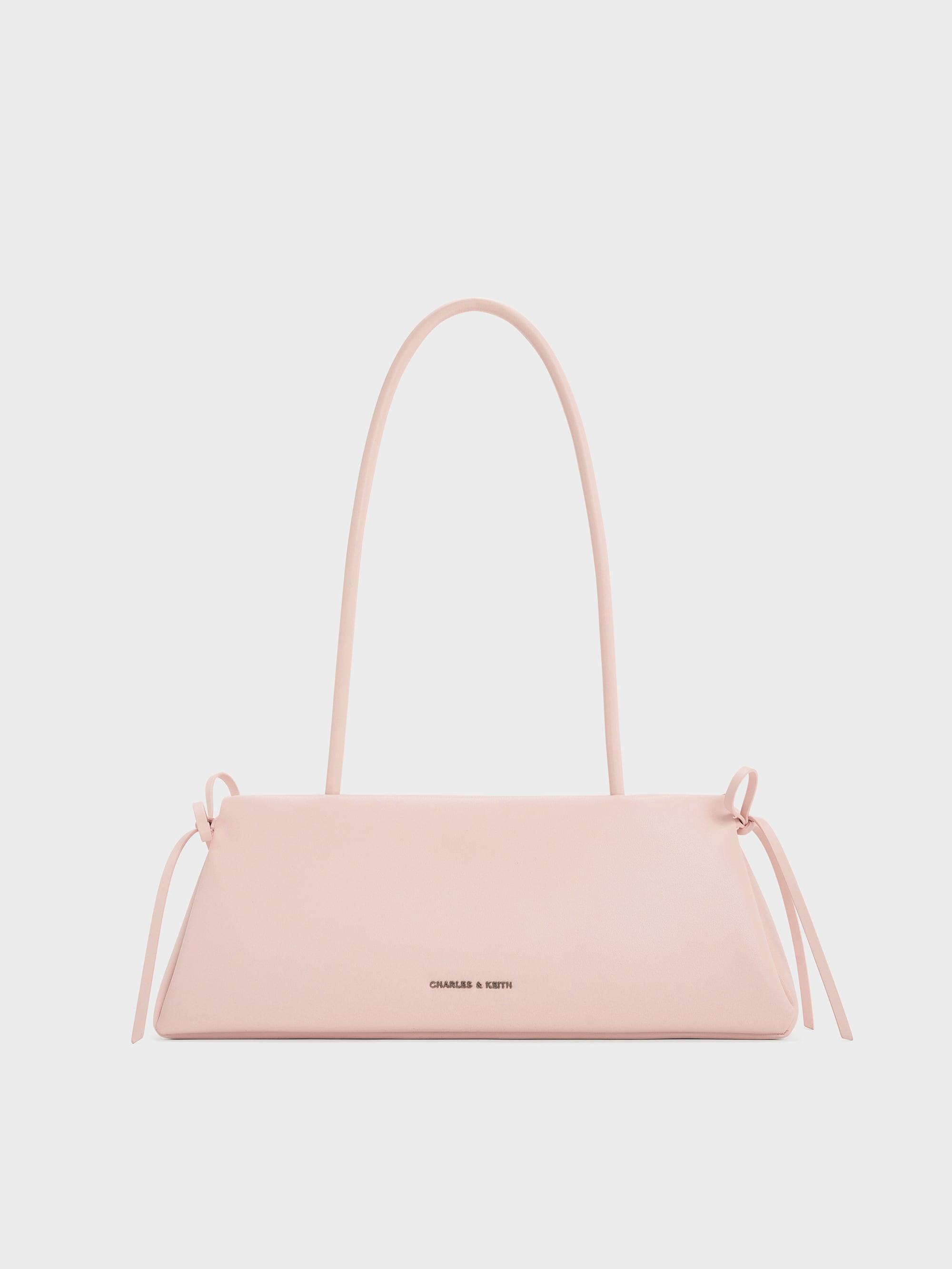 Charles & Keith Hazel Bow Shoulder Bag in Pink | Lyst